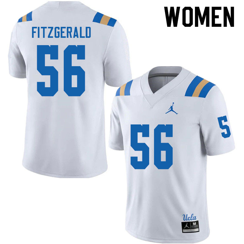 Jordan Brand Women #56 Kobey Fitzgerald UCLA Bruins College Football Jerseys Sale-White - Click Image to Close